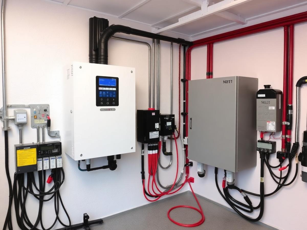 Hybrid inverter and battery bank